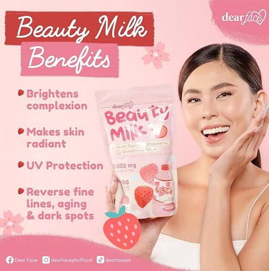 Beauty Milk - Premium Japanese Strawberry Glutathione Drink