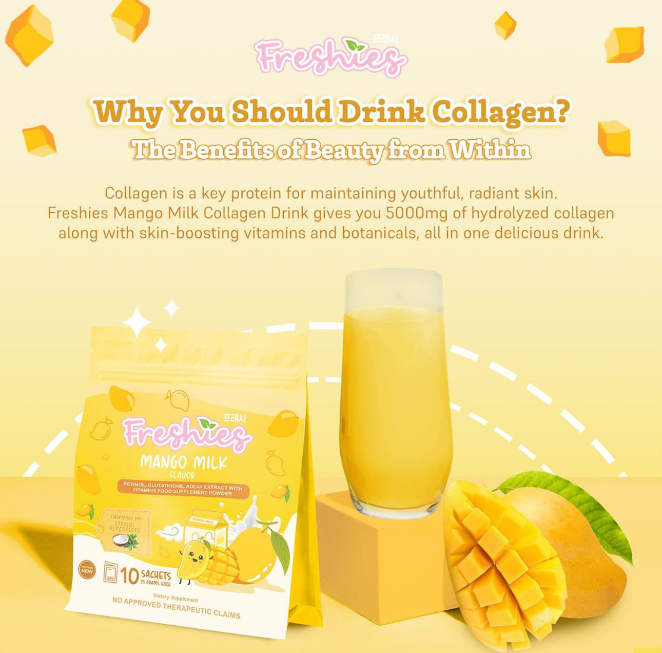 FRESHIES BEAUTY DRINK COLLAGEN MANGO MILK