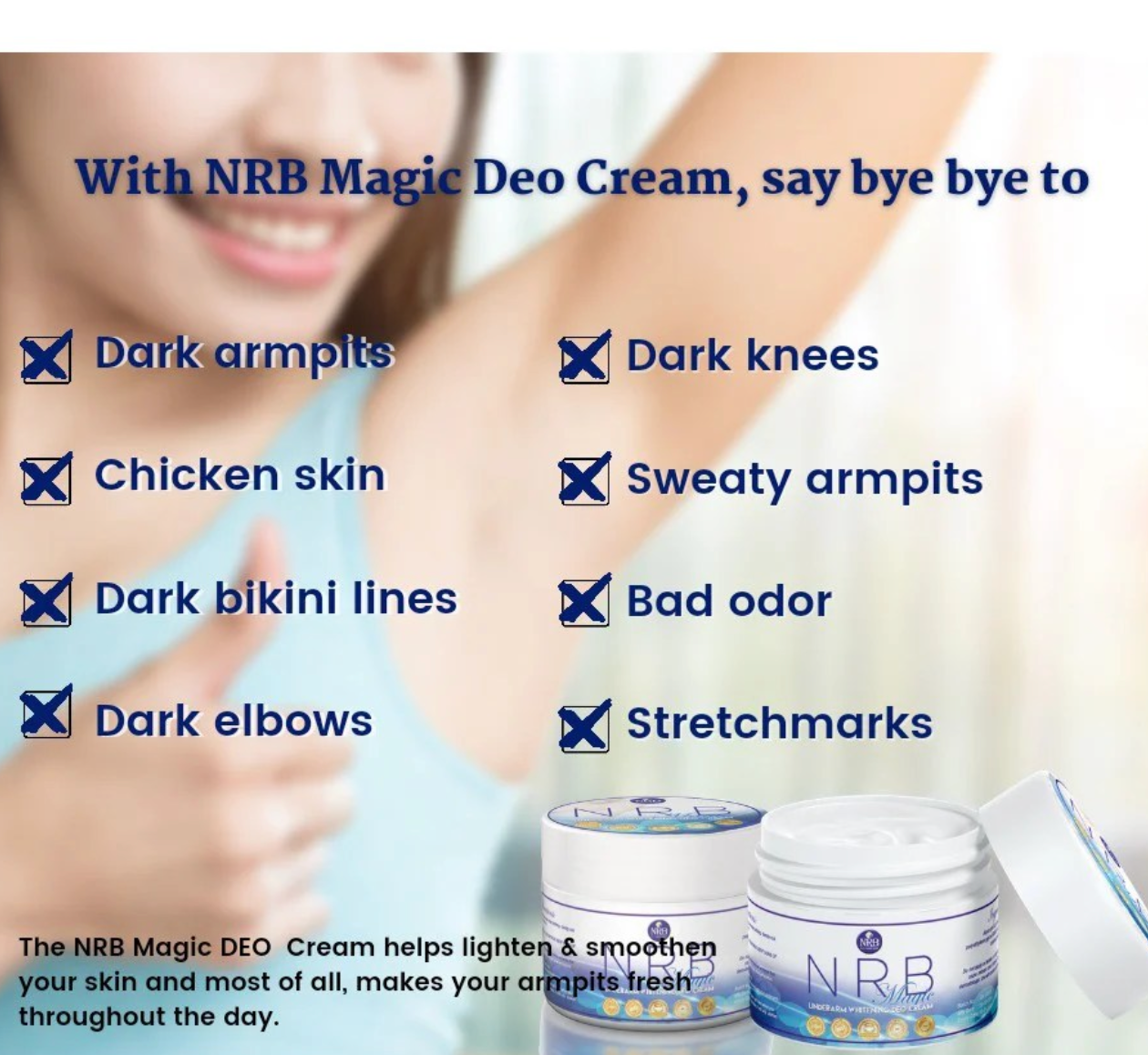 NRB Magic Underarm whitenning Deo Cream