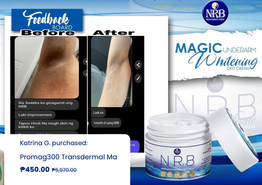 NRB Magic Underarm whitenning Deo Cream